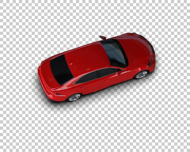 un coche rojo con la palabra "hatchback" en el lado