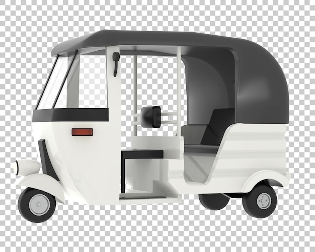 PSD coche de tailandia en la ilustración de renderizado 3d de fondo transparente