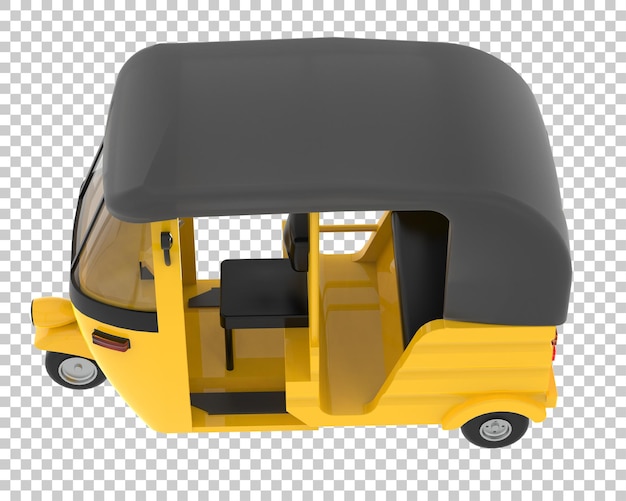 PSD coche de tailandia en la ilustración de renderizado 3d de fondo transparente