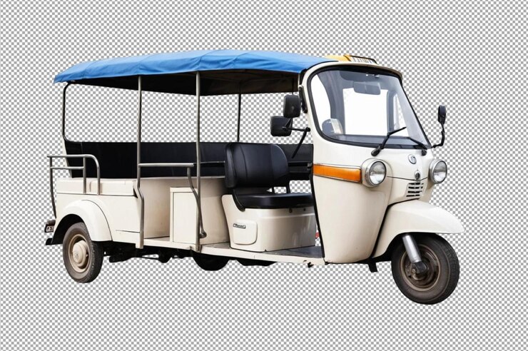PSD el coche tuktuk viaje urbano