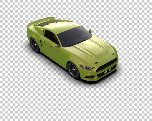 un coche verde con el número de matrícula 8 en él