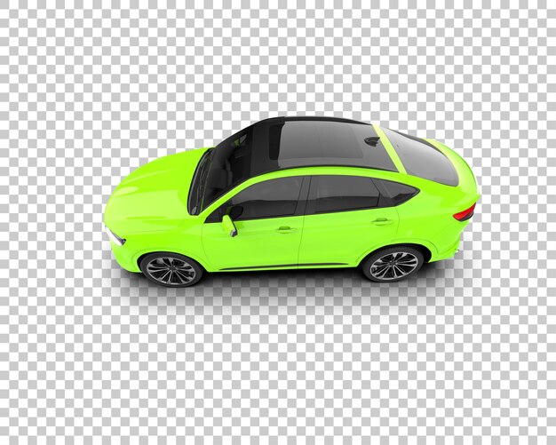 un coche verde con la puerta abierta se muestra con el número 3 en el lado