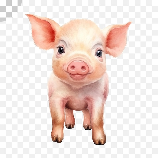 Cochon à l'aquarelle