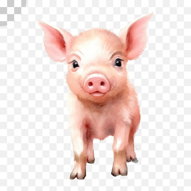 Cochon à l'aquarelle