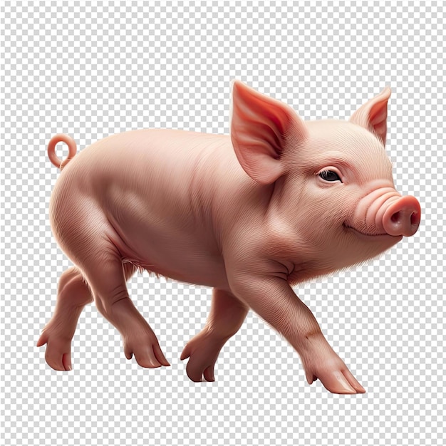 PSD un cochon avec le numéro 8 dessus