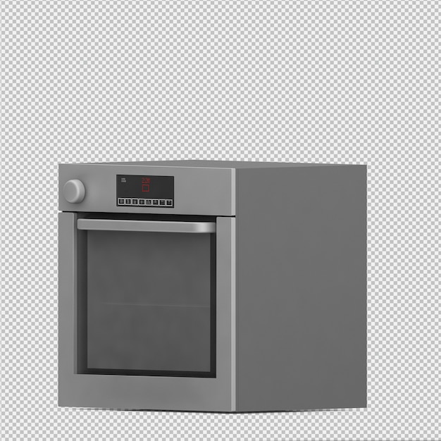 Cocina isométrica render 3D