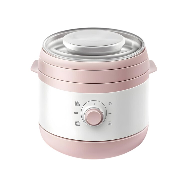 PSD cocina múltiple eléctrica compacta con un elegante diseño rosado