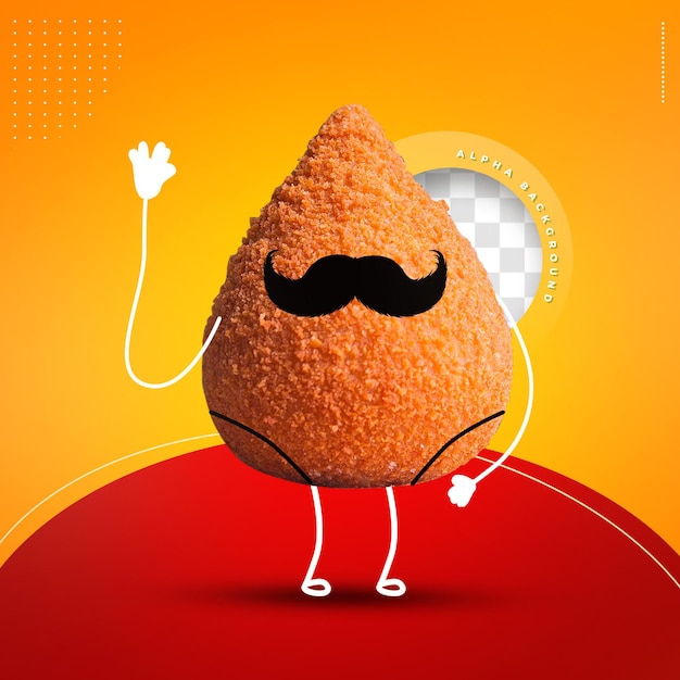 PSD cocina de pollo emoji mustache