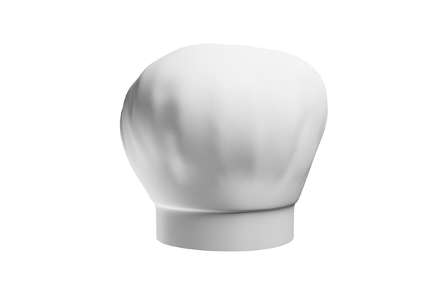 Cocinero blanco sombrero de chef 3d