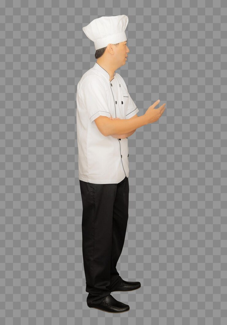 PSD cocinero de chef de cuerpo completo