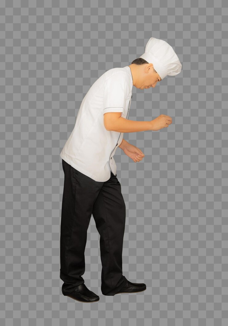 PSD cocinero de chef de cuerpo completo