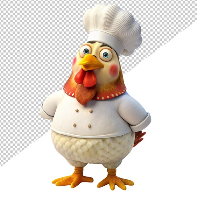 PSD cocinero de pollo en un fondo transparente