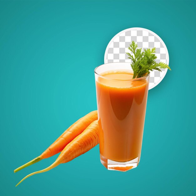 PSD cocktail de désintoxication à l'orange avec des oranges et des carottes
