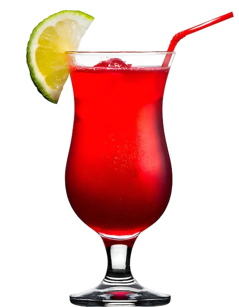 PSD un cocktail rouge réaliste