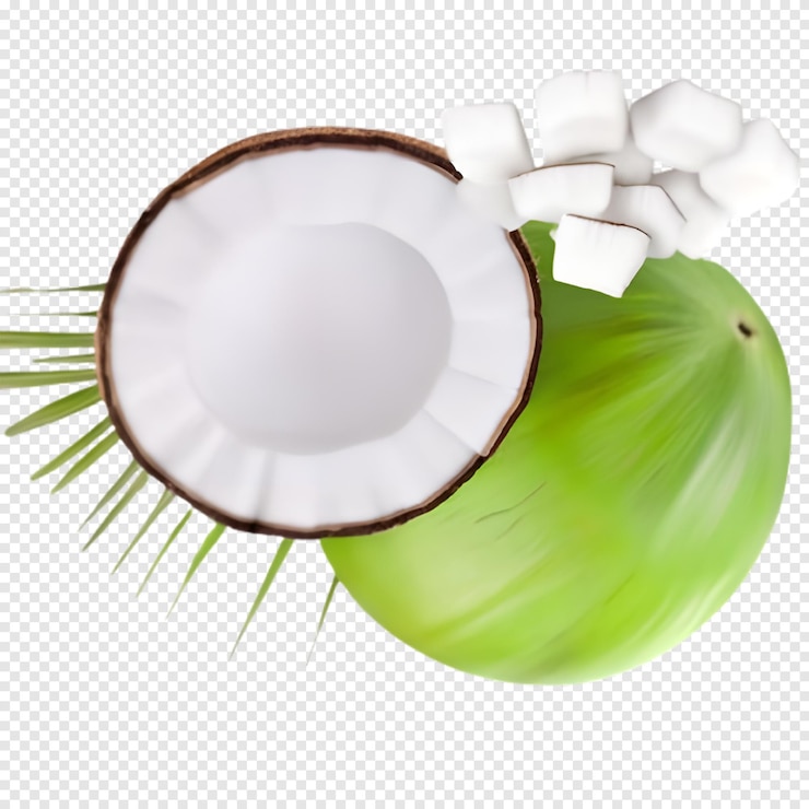 PSD un coco con un coco y un coco en la parte superior