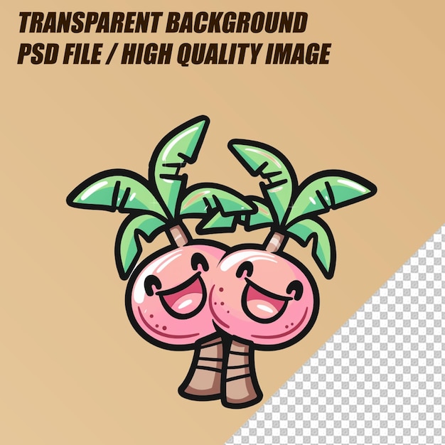 Coco en un fondo transparente PNG