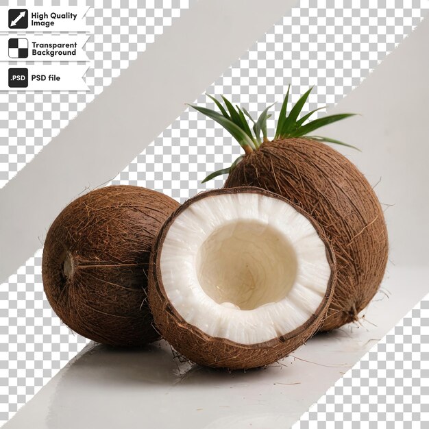 Coco PSD en fondo transparente con capa de máscara editable