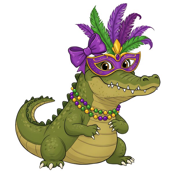 El cocodrilo de Mardi Gras