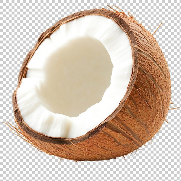 Coconut isolated on transparent background