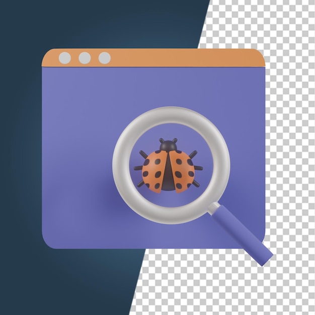 Codage et programmation des icônes 3D Render Clipart