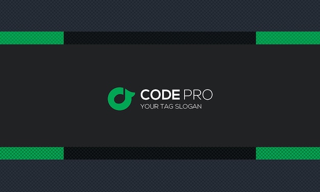 Code Pro Modernes Logo-Design für Geschäftsbranding