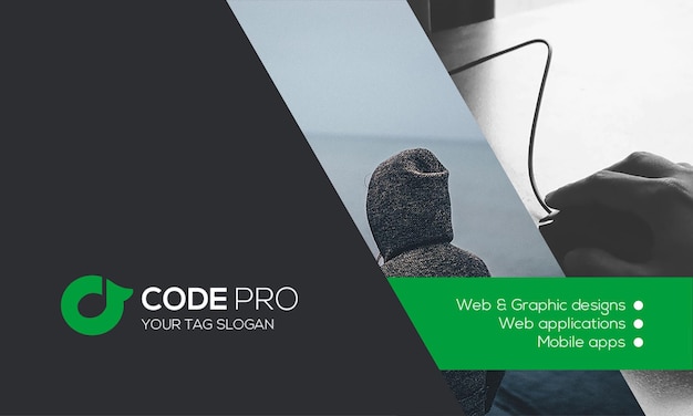 Code Pro Moderno design di biglietti da visita