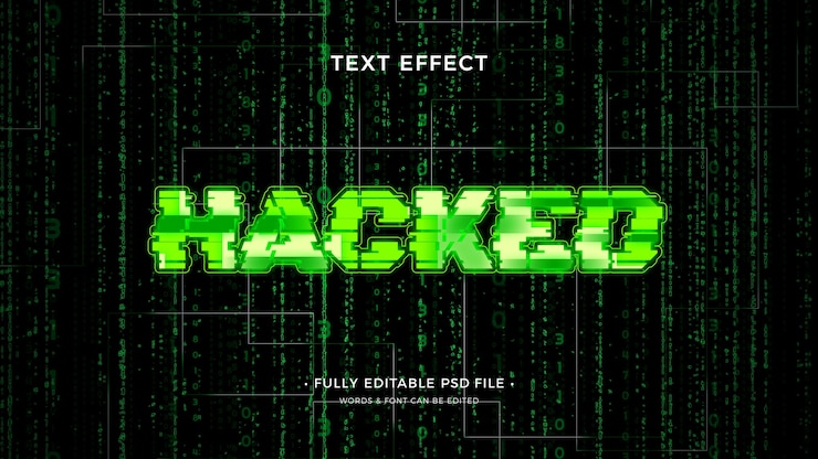 PSD code-text-effekt