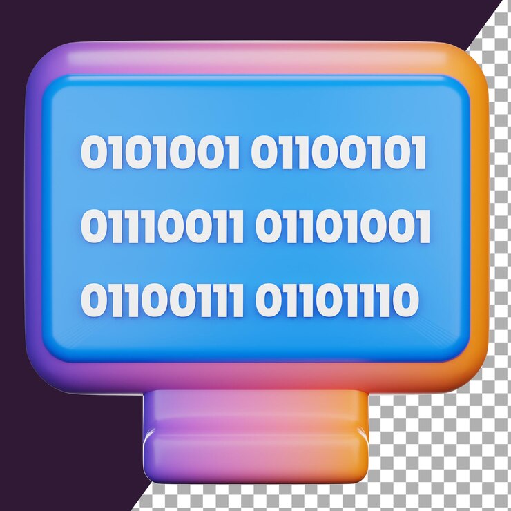 PSD código binario 3d