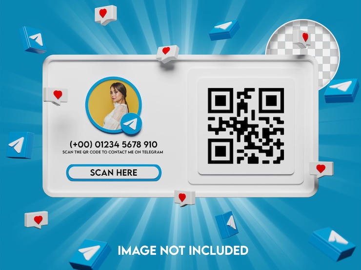 Código QR 3d y seguimiento en la maqueta de Telegram