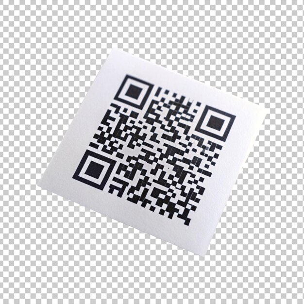 Código qr de fondo transparente