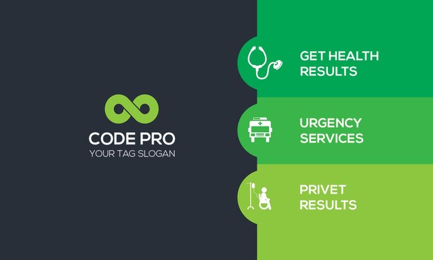 Código de servicio de salud Pro Flyer