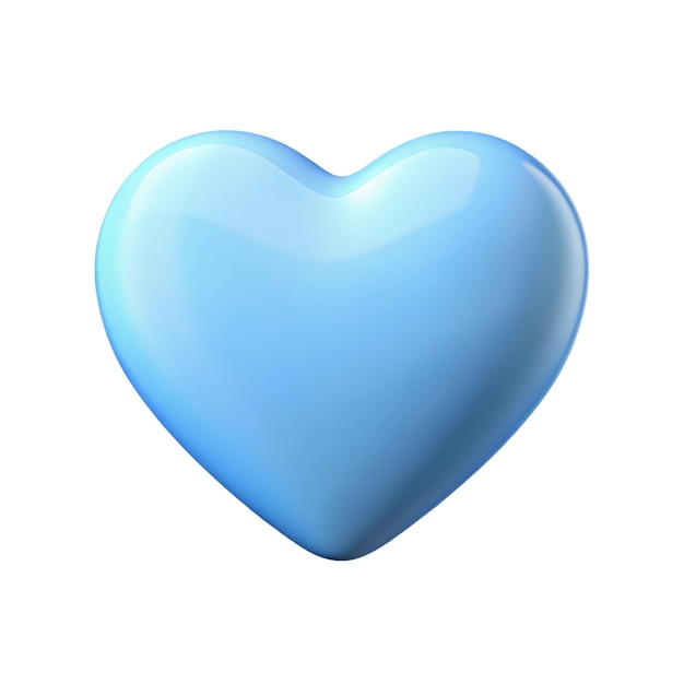 Cœur bleu en 3D