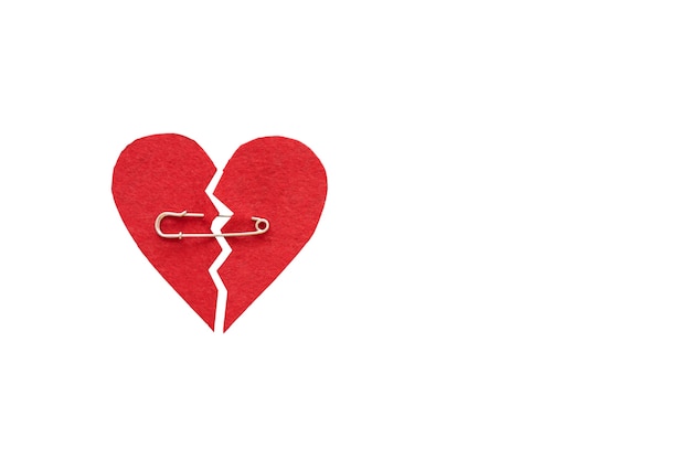 Coeur brisé isolé