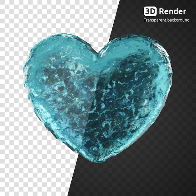 coeur de glace 3d