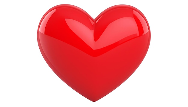 un cœur rouge avec un cœur dessus