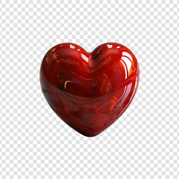 un cœur rouge avec le mot amour dessus