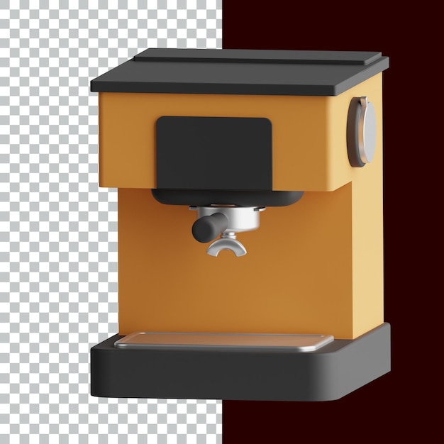 Coffee 3D Icon render asset design Illustrazione di Icon 3D