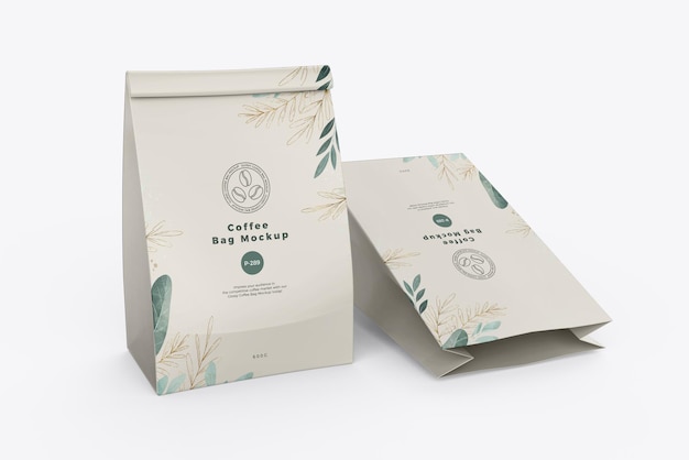 coffee bag mockup for luxurious brand display
