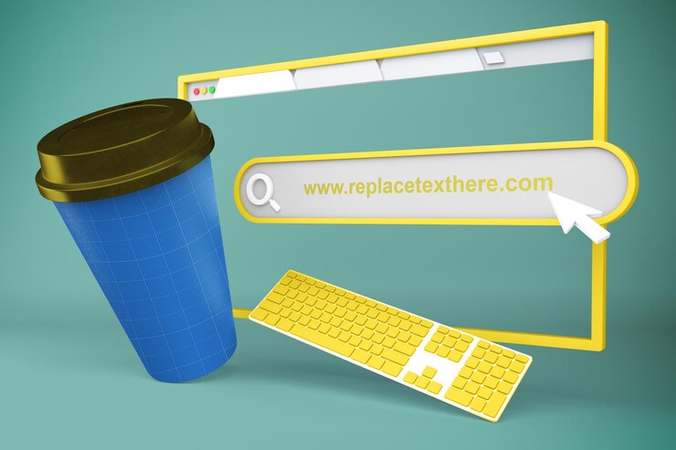 PSD coffee break browsing aumente seu site com um design refrescante