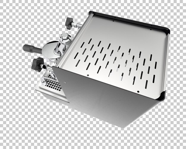 coffee machine isolated on transparent background 3d rendering illustration