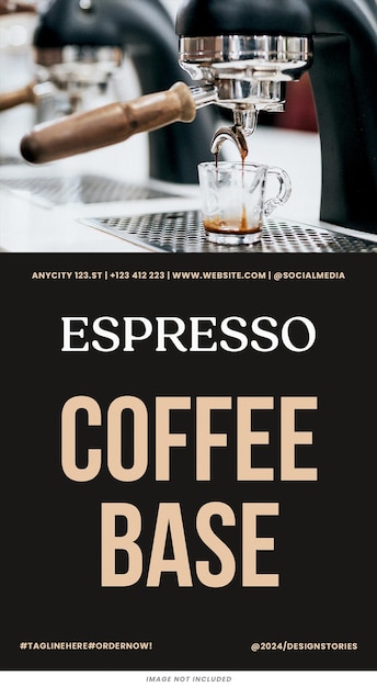Coffee SHOP Branding Instagram-Geschichten Vorlage psd-Design
