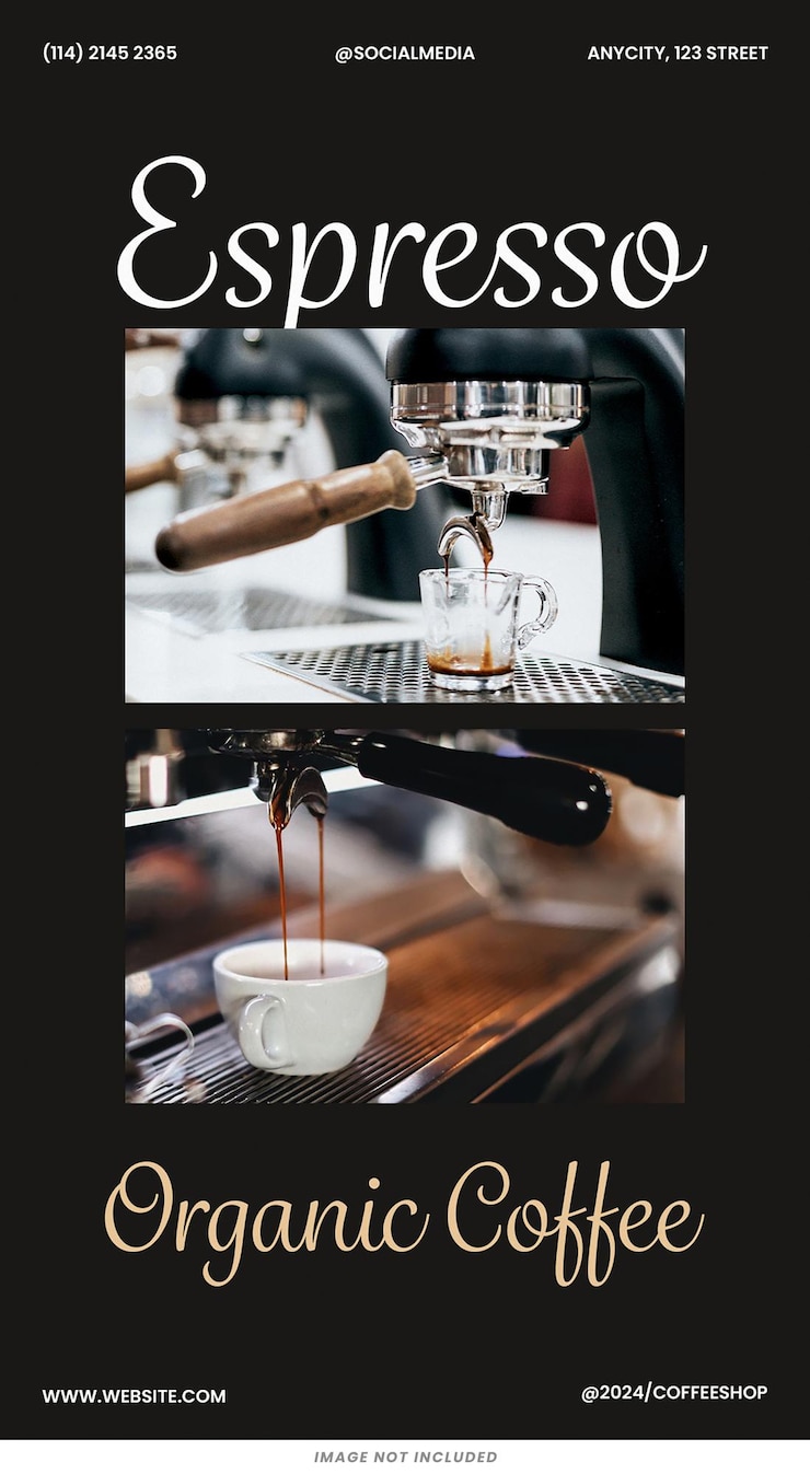 PSD coffee shop branding modello di storie instagram psd design