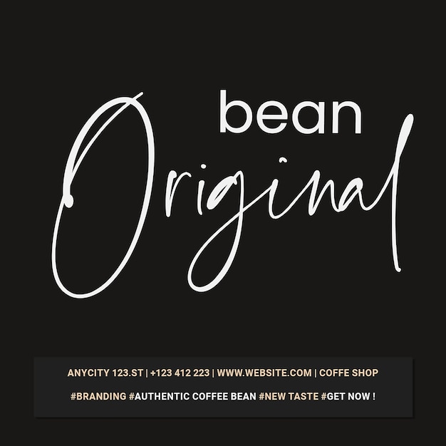 COFFEE Shop soziale Medien Instagram-Post-Vorlage psd-Design
