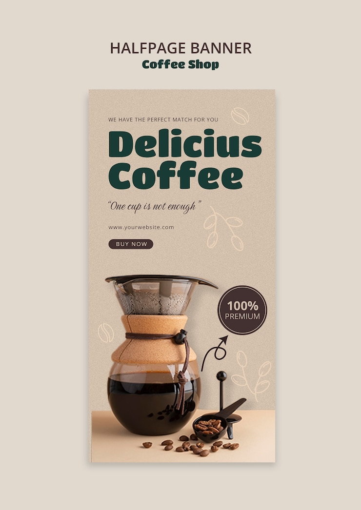 PSD coffeeshop-vorlagendesign