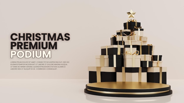 Coffret Cadeau Arbre De Noel Podium Luxe