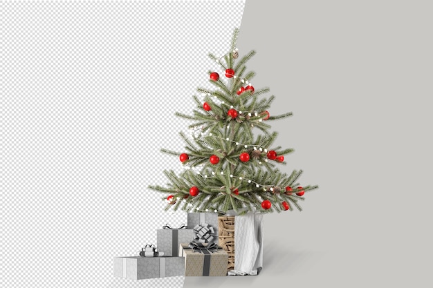 Coffret Cadeau Sapin De Noël Décoré Vert Clair