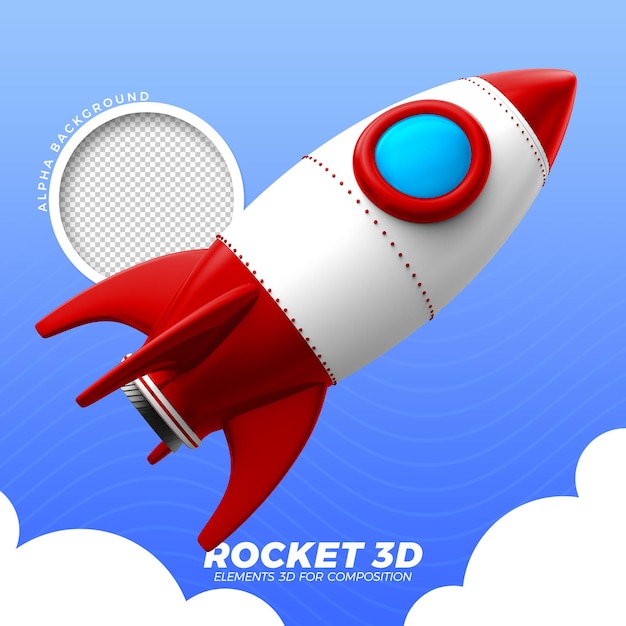 Cohete espacial 3d