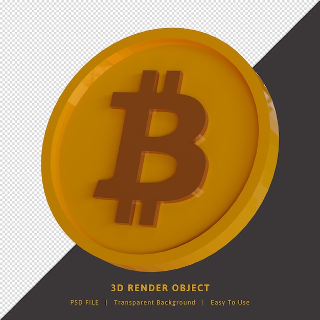 Coin Bitcoin Cryptocurrency 3D-Rendering