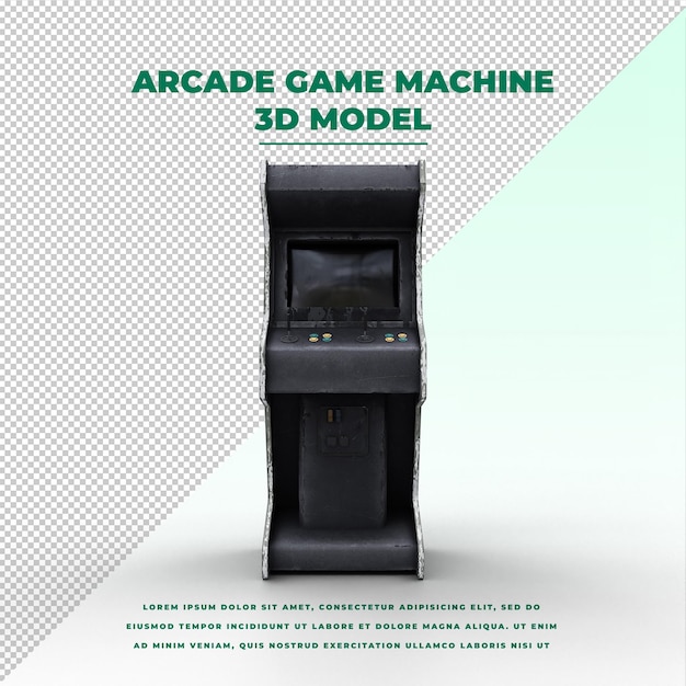 Coin Operated Black Arcade Game Machine