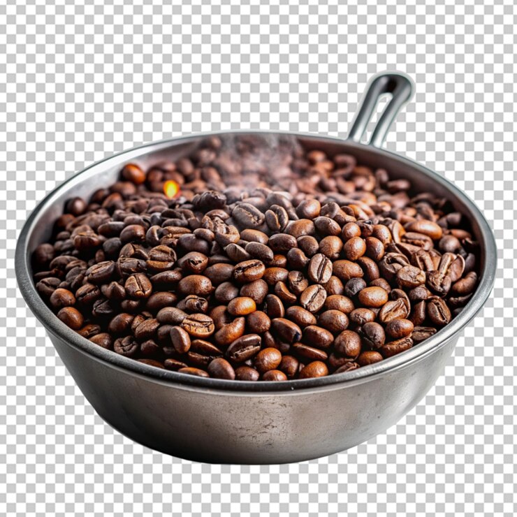 PSD colage de granos de café tostados
